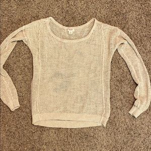 Crochet Tan Sweater